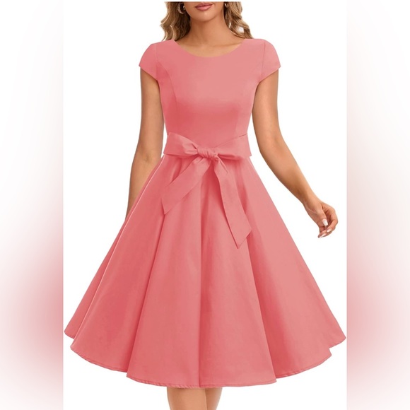 Dressystar Dresses & Skirts - 239. XXL NWT Dressystar Women Vintage 1950s Retro Rockabilly Prom Dresses Cap-Sl